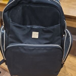 Ergobaby Black Baby Bag with Silver Accents